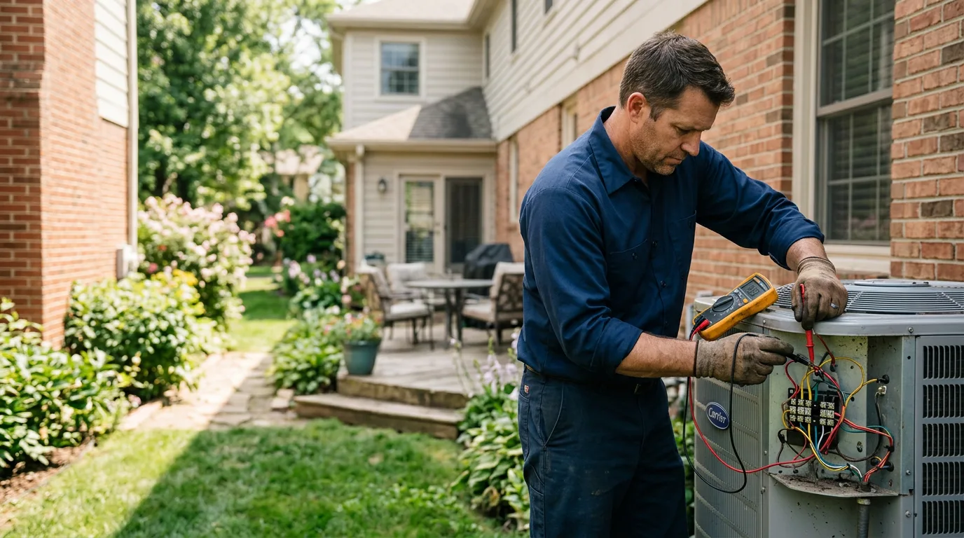 HVAC technician working near Minden, IA